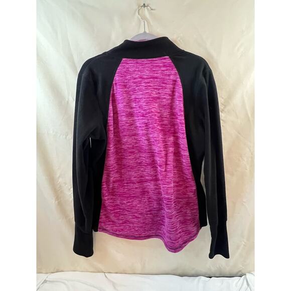 St. John Bay Pink and Black Long Sleeve Pullover Sweater Size Large - Picture 3 of 3